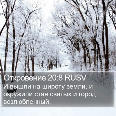 Откровение 20:8 RUSV Bible Verse Image