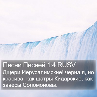 Песни Песней 1:4 RUSV Bible Verse Image