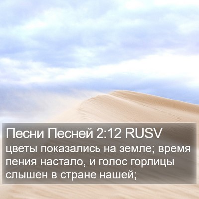 Песни Песней 2:12 RUSV Bible Verse Image
