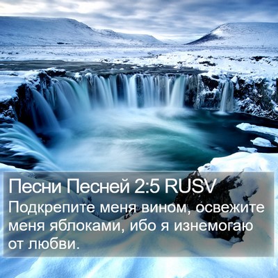 Песни Песней 2:5 RUSV Bible Verse Image