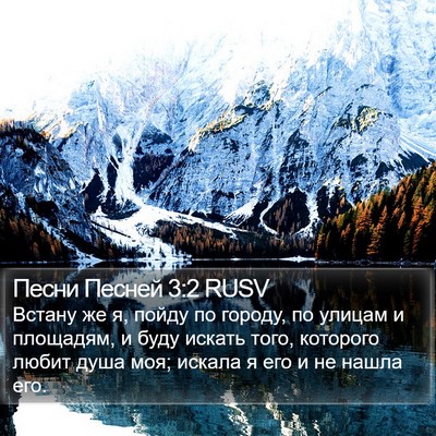Песни Песней 3:2 RUSV Bible Verse Image