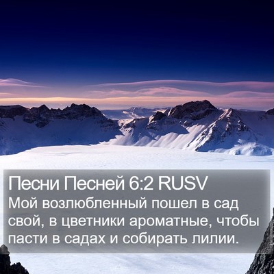 Песни Песней 6:2 RUSV Bible Verse Image