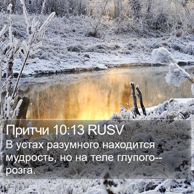 Притчи 10:13 RUSV Bible Verse Image