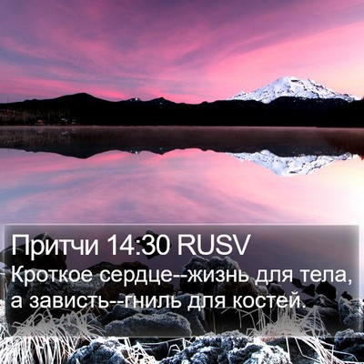 Притчи 14:30 RUSV Bible Verse Image