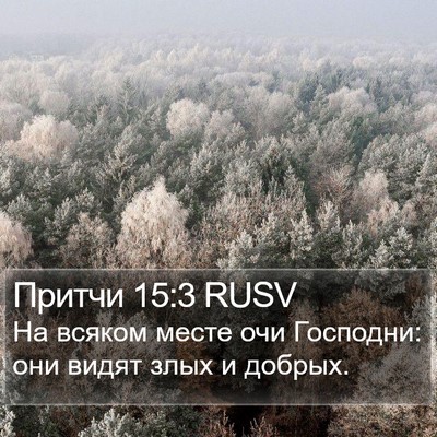 Притчи 15:3 RUSV Bible Verse Image