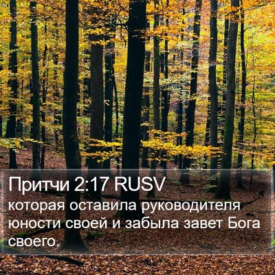 Притчи 2:17 RUSV Bible Verse Image