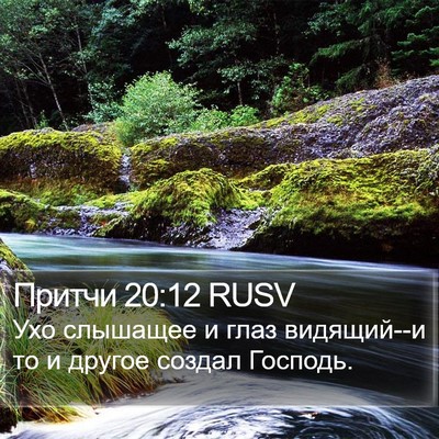 Притчи 20:12 RUSV Bible Verse Image