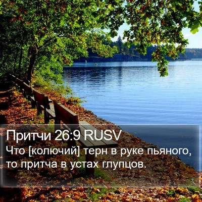 Притчи 26:9 RUSV Bible Verse Image