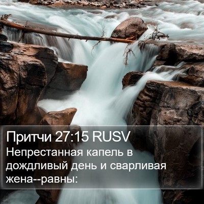 Притчи 27:15 RUSV Bible Verse Image