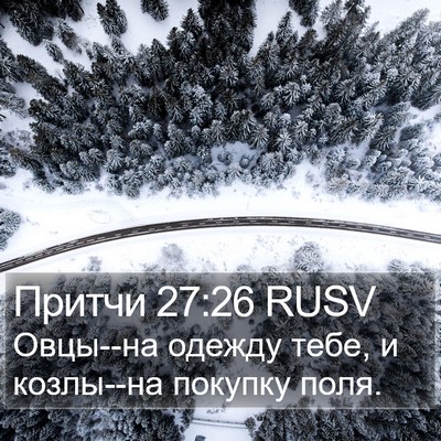 Притчи 27:26 RUSV Bible Verse Image