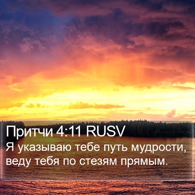 Притчи 4:11 RUSV Bible Verse Image