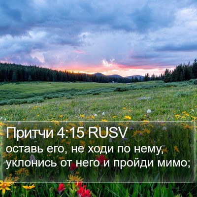 Притчи 4:15 RUSV Bible Verse Image
