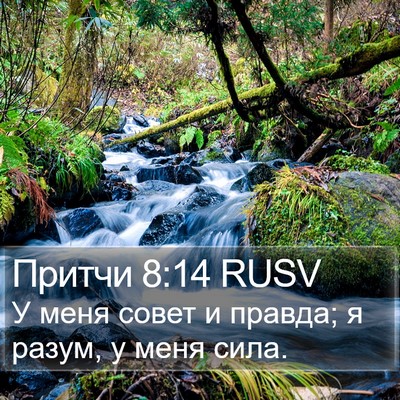 Притчи 8:14 RUSV Bible Verse Image