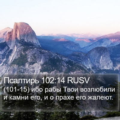 Псалтирь 102:14 RUSV Bible Verse Image