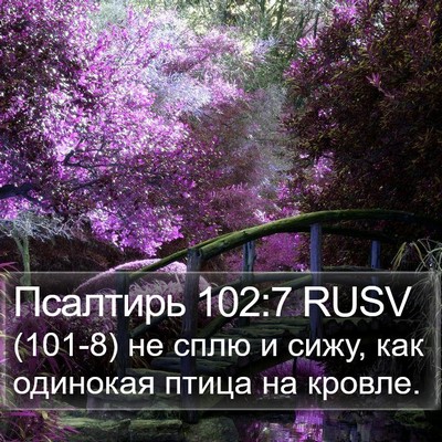 Псалтирь 102:7 RUSV Bible Verse Image