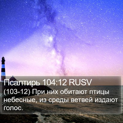 Псалтирь 104:12 RUSV Bible Verse Image