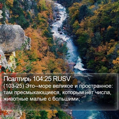 Псалтирь 104:25 RUSV Bible Verse Image