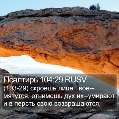 Псалтирь 104:29 RUSV Bible Verse Image