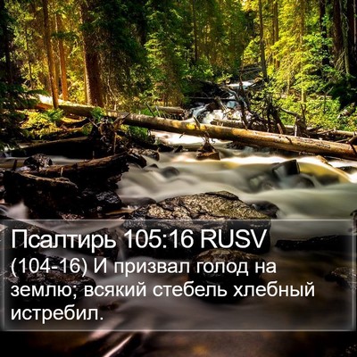 Псалтирь 105:16 RUSV Bible Verse Image