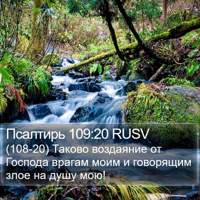 Псалтирь 109:20 RUSV Bible Verse Image
