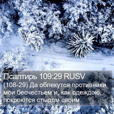 Псалтирь 109:29 RUSV Bible Verse Image