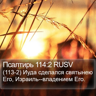 Псалтирь 114:2 RUSV Bible Verse Image