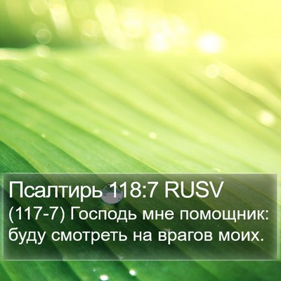 Псалтирь 118:7 RUSV Bible Verse Image