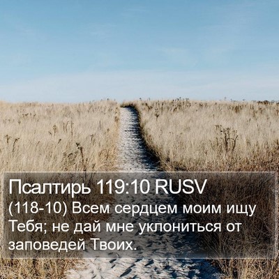 Псалтирь 119:10 RUSV Bible Verse Image