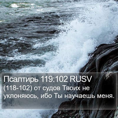 Псалтирь 119:102 RUSV Bible Verse Image