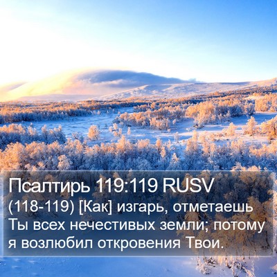 Псалтирь 119:119 RUSV Bible Verse Image
