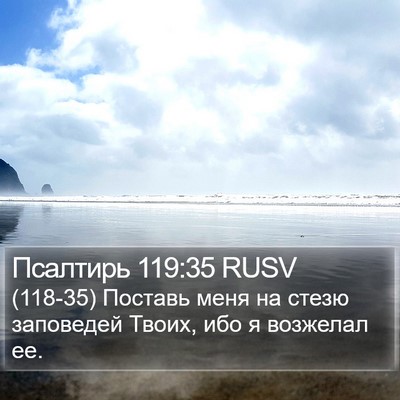 Псалтирь 119:35 RUSV Bible Verse Image