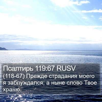 Псалтирь 119:67 RUSV Bible Verse Image