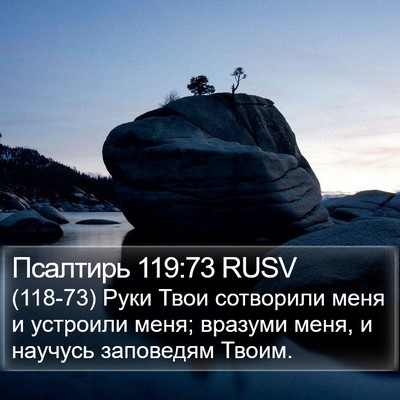 Псалтирь 119:73 RUSV Bible Verse Image
