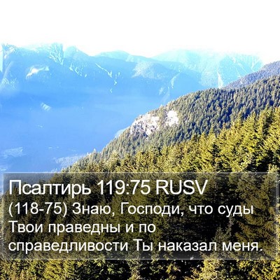 Псалтирь 119:75 RUSV Bible Verse Image