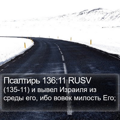 Псалтирь 136:11 RUSV Bible Verse Image