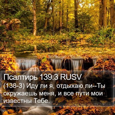 Псалтирь 139:3 RUSV Bible Verse Image