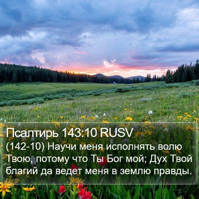 Псалтирь 143:10 RUSV Bible Verse Image