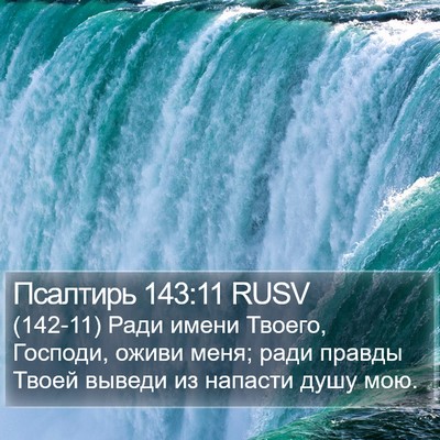 Псалтирь 143:11 RUSV Bible Verse Image