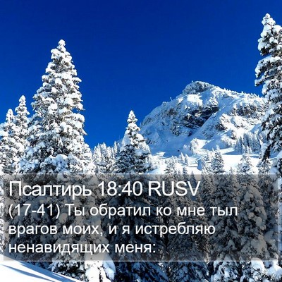 Псалтирь 18:40 RUSV Bible Verse Image