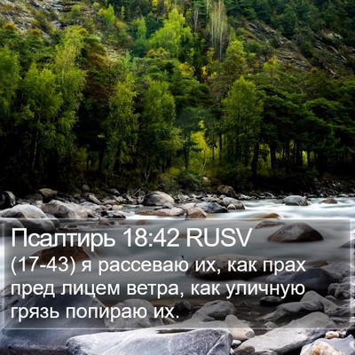 Псалтирь 18:42 RUSV Bible Verse Image