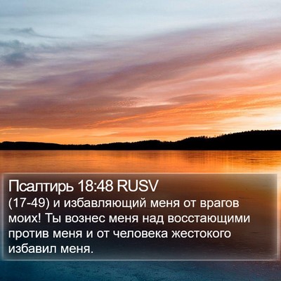 Псалтирь 18:48 RUSV Bible Verse Image