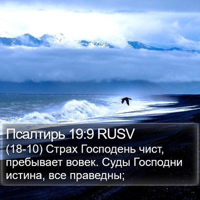 Псалтирь 19:9 RUSV Bible Verse Image