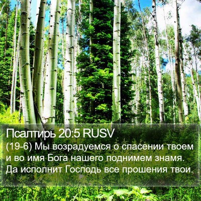 Псалтирь 20:5 RUSV Bible Verse Image