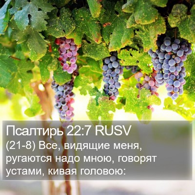 Псалтирь 22:7 RUSV Bible Verse Image