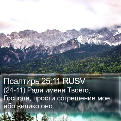 Псалтирь 25:11 RUSV Bible Verse Image