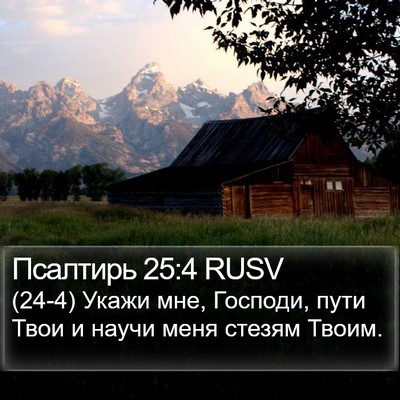 Псалтирь 25:4 RUSV Bible Verse Image