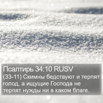 Псалтирь 34:10 RUSV Bible Verse Image
