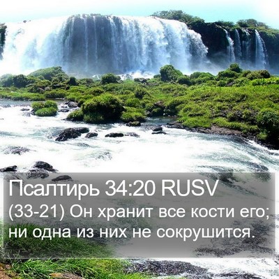 Псалтирь 34:20 RUSV Bible Verse Image