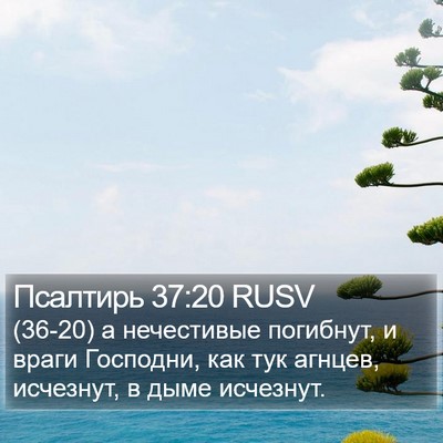 Псалтирь 37:20 RUSV Bible Verse Image