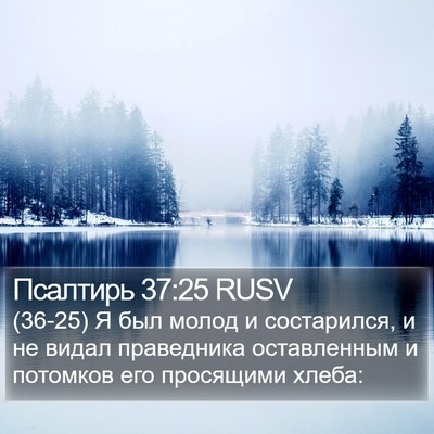 Псалтирь 37:25 RUSV Bible Verse Image